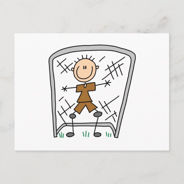 Cartão Postal T-shirts e presentes do Detentor de Goais Masculin (Frente)