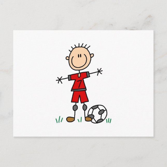 Cartão Postal T-shirts e presentes do jogador de futebol america (Frente)