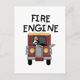 Cartão Postal T-shirts e presentes do motor de incêndio