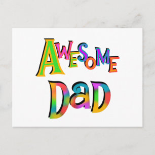 Cartão Postal T-shirts e presentes Pais incríveis