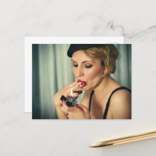 Cartão Postal Tabagismo de mulheres