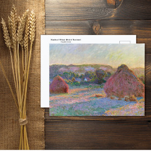 Cartão Postal Tabelas de Trigo — Cartão-postal Claude Monet
