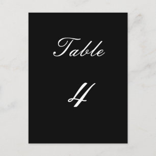 Cartão Postal Table Number 3