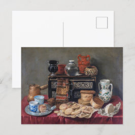 Cartão Postal Tableau De Cozinha: Boliche, Taça E Vida Estática