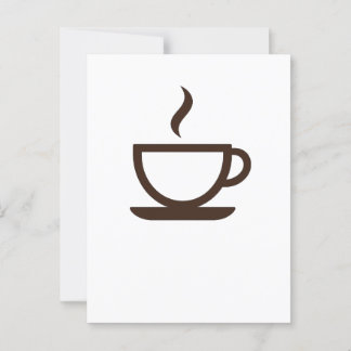 Cartão Postal Taça do Café Minimalista ☕ - Barista e Café Vibes