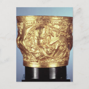 Cartão Postal Taça, encontrada na tumba real de Vaphio