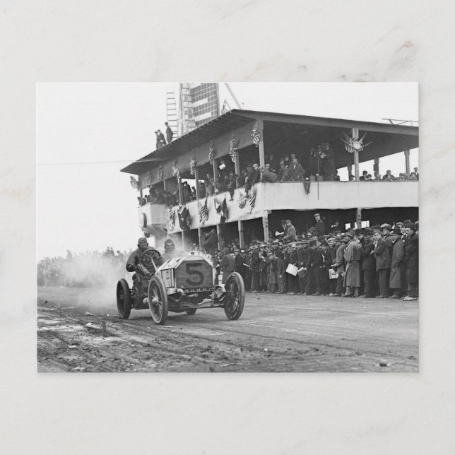 Cartão Postal Taça Vanderbilt de corrida de automóveis, 1908 (Frente)