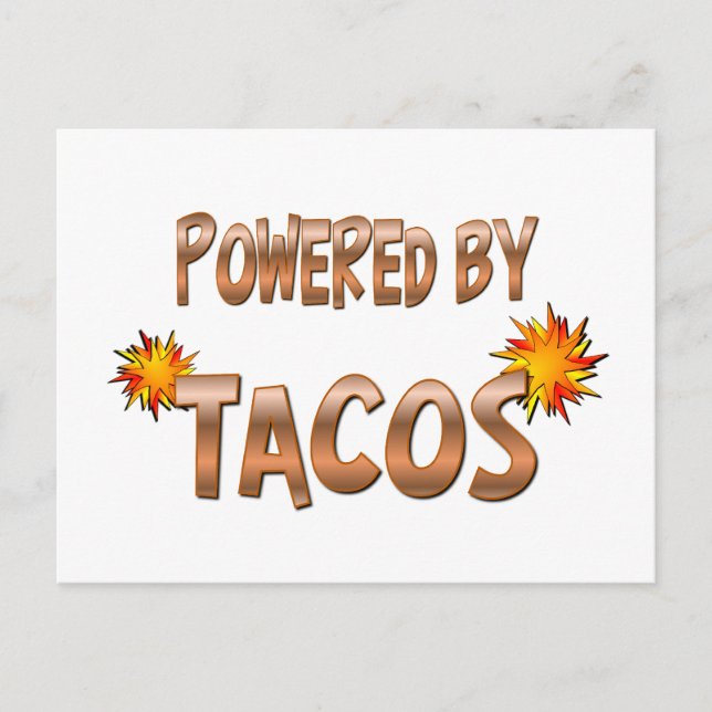 Cartão Postal Taco Power (Frente)