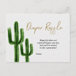 Cartão Postal Taco sobre o bebê Cactus Casais Fralda Raffle