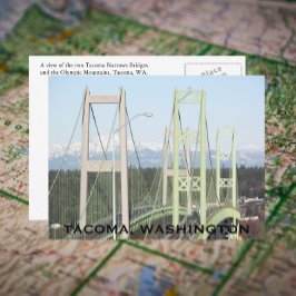 Cartão Postal Tacoma Narrows Bridges Viagem Photo