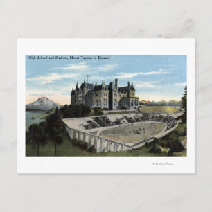 Cartão Postal Tacoma, Washington - vista do segundo grau