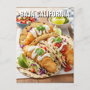 Cartão Postal Tacos de Peixe Baja Califórnia México