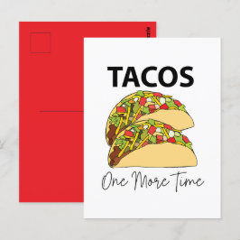 Cartão Postal Tacos Mais Uma Vez Taco Comida Mexicano