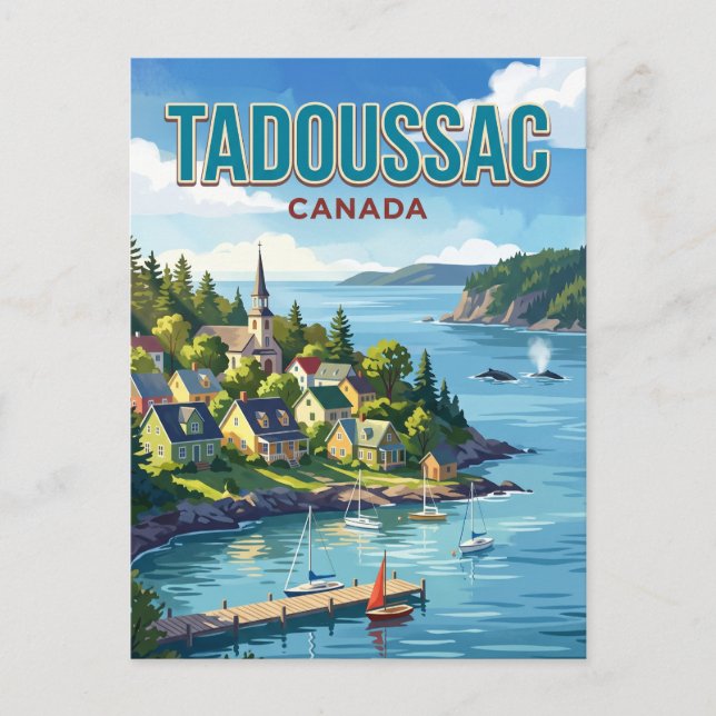 Cartão Postal Tadoussac, Quebec, Canadá Canadá (Frente)
