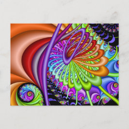Cartão Postal Taffy Fractal Spiral