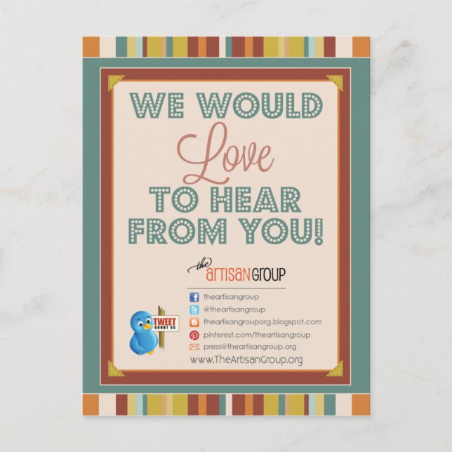 Cartão Postal TAG GG Press Cartão-postal (Frente)