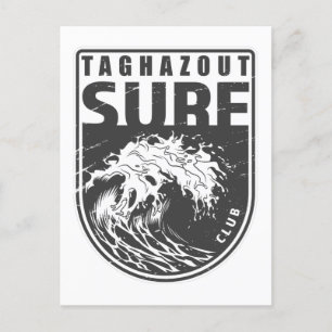 Cartão Postal Taghazout Surf Club Marrocos Emblem
