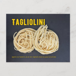 Cartão Postal Tagliolini Italienisches Restaurant Rezept zutat