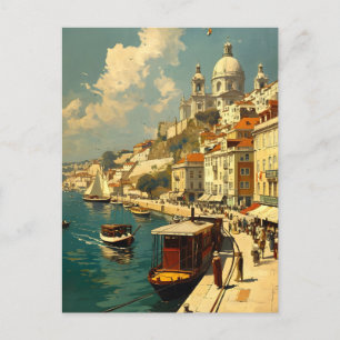 Cartão Postal Tágus de Lisboa: Charme Fluvial Vintage