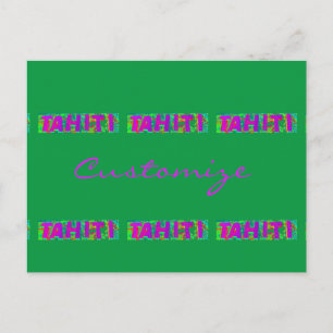 Cartão Postal Tahiti - Sinal Thunder_Cove