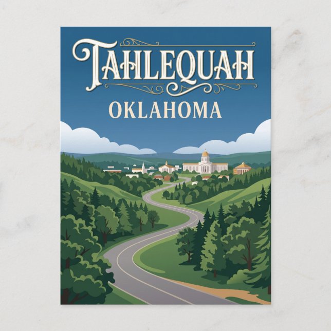 Cartão Postal Tahlequah EUA (Frente)