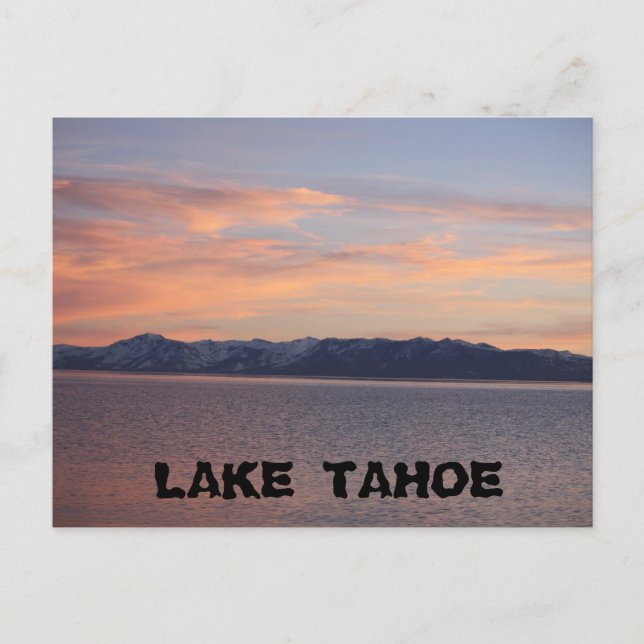Cartão Postal Tahoe SunSet 1 (Frente)