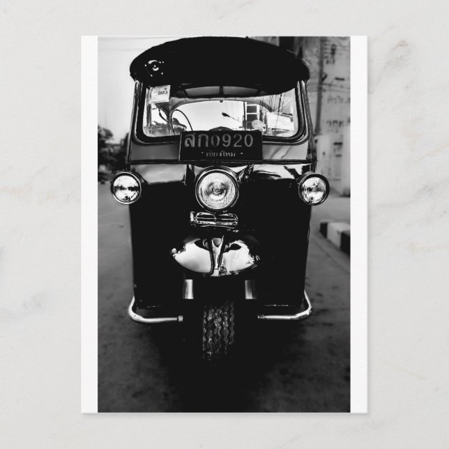 Cartão Postal Tailandês Tuk Tuk (Frente)