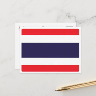Cartão Postal Tailândia - Bandeira -