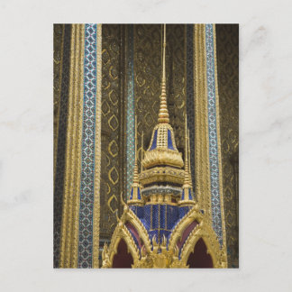 Cartão Postal Tailândia, Banguecoque. Detalhes de ornamente deco