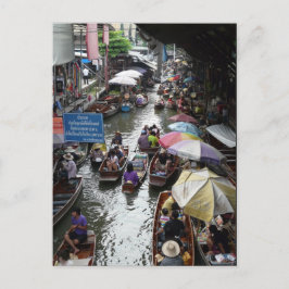 Cartão Postal Tailândia - Damnoen Saduak
