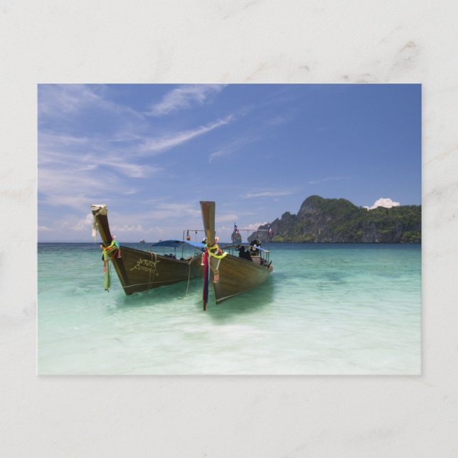 Cartão Postal Tailândia, Ilha Phi Phi Don, praia de Yong Kasem, (Frente)