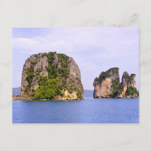 Cartão Postal Tailândia, Mar de Andamão. Ilhas de Ao Phang Nga e