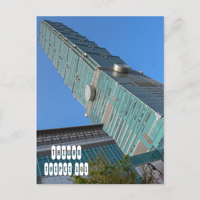 Cartão Postal Taipei 101 em Taiwan (Frente)