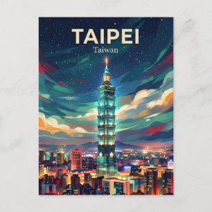 Cartão Postal Taipei 101 Taiwan