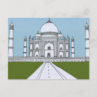 Cartão Postal Taj Mahal