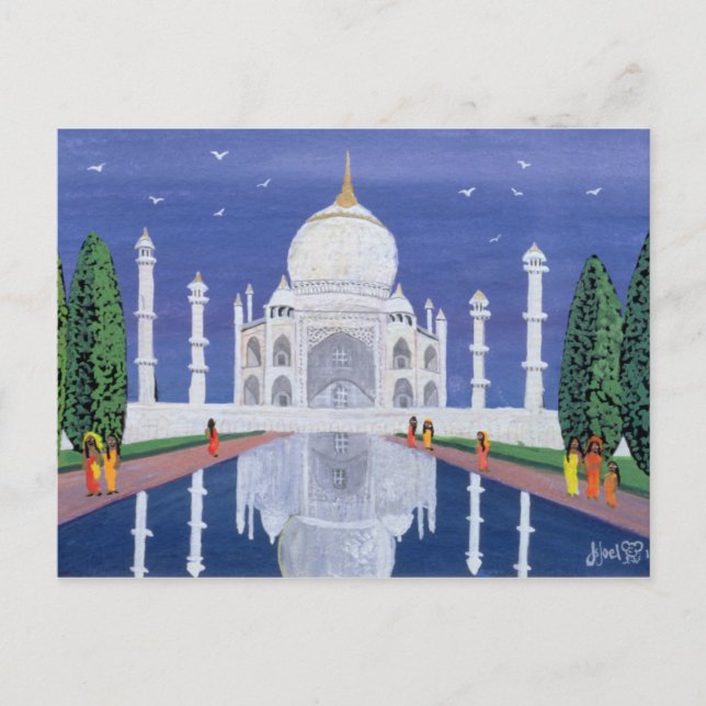 Cartão Postal Taj Mahal 1995 (Frente)