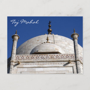 Cartão Postal taj mahal abobadado