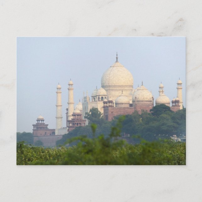 Cartão Postal Taj Mahal, Agra, Índia (Frente)