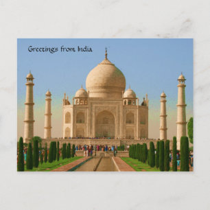 Cartão Postal taj mahal bright