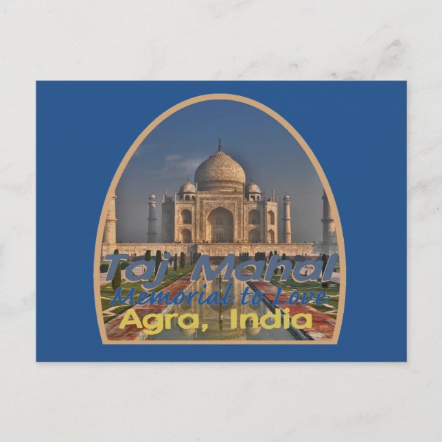 Cartão Postal TAJ MAHAL India (Frente)