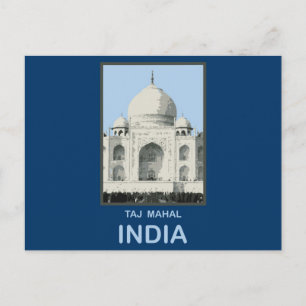 Cartão Postal Taj Mahal Índia