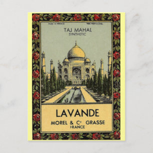 Cartão postal Taj Mahal Lavande