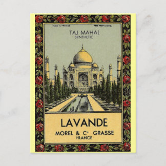 Cartão postal Taj Mahal Lavande