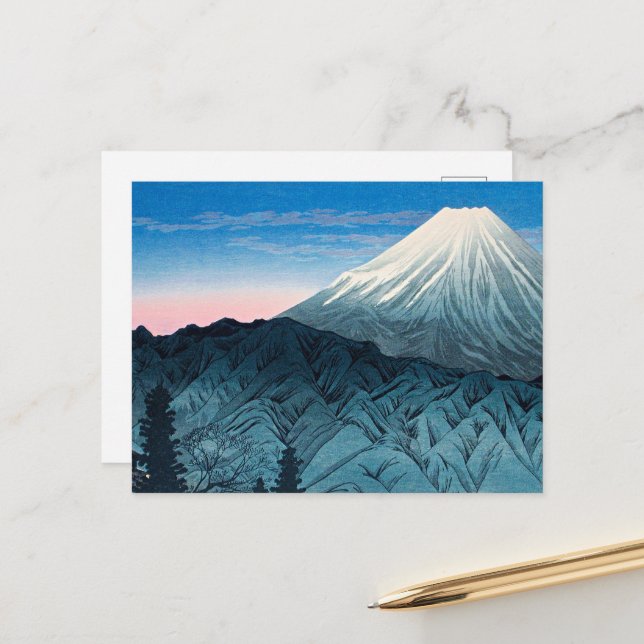 Cartão Postal Takahashi - Monte Fuji de Hakone, (Frente/Verso In Situ)