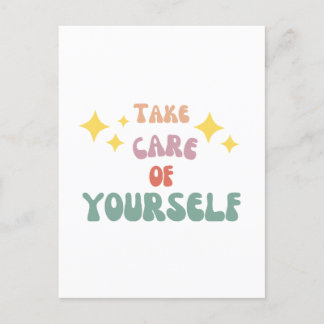 Cartão Postal Take care of yourself