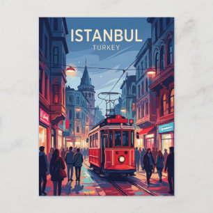 Cartão Postal Taksim e Avenida Istiklal Turquia