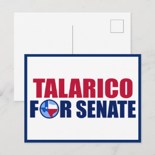 Cartão Postal Talarico para Senado Texas Eleição 2026