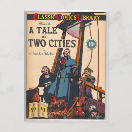 Cartão Postal Tale de Duas Cidades em Quadrinhos