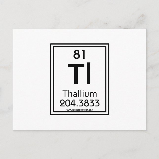 Cartão Postal Tálio 81 (Frente)