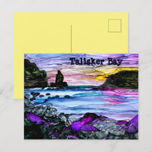 Cartão Postal Talisker Bay Skye Carta